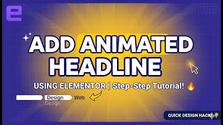✨ Add Animated Headline Using Elementor | Step-by-Step Tutorial 🔥 screenshot 5