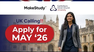 Missed the January intake? Here is a Chance ! UK is calling with the May 2026 intake — Apply Today.