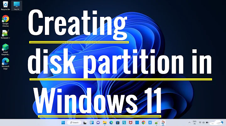 How to create new disk partition in Windows 11 | SSD disk partition in new Laptops