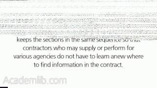 What is the uniform contract format?