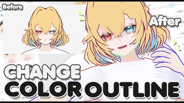 2 EASY WAYS TO CHANGE VRM COLOR OUTLINE | VROID STUDIO TUTORIAL