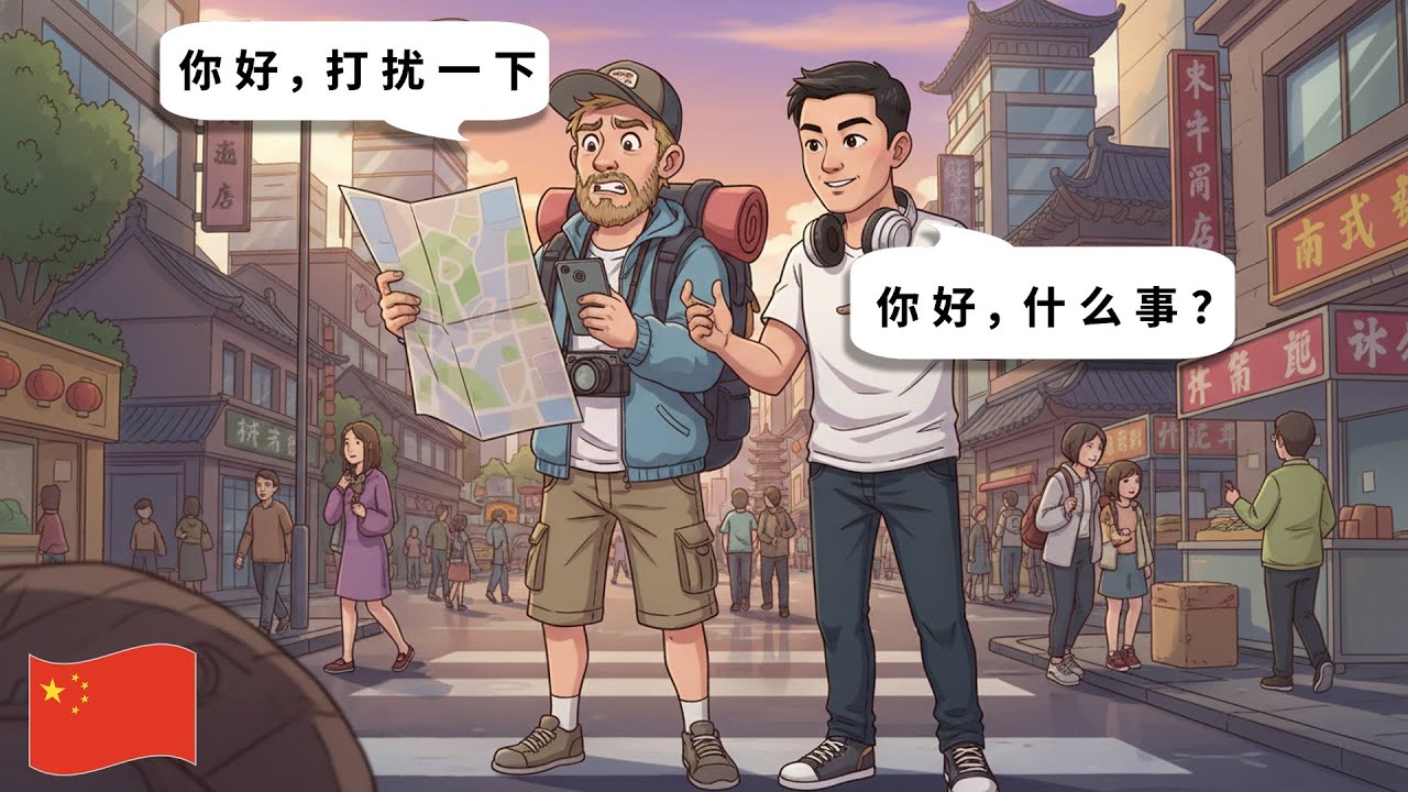 10 коротких диалогов на китайском для начинающих – Как спросить дорогу