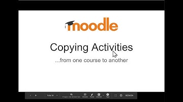 Moodle: Copy Activities Between Courses
