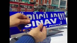 Sürücü Kursu Malzemeleri - Sürücü Aday Levhası 0531 341 51 95