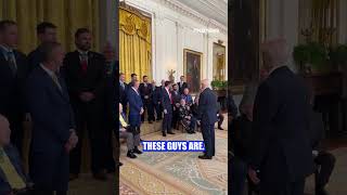Trump shows respect to Medal of Honor recipients 🇺🇸 #foxnews #trump #military