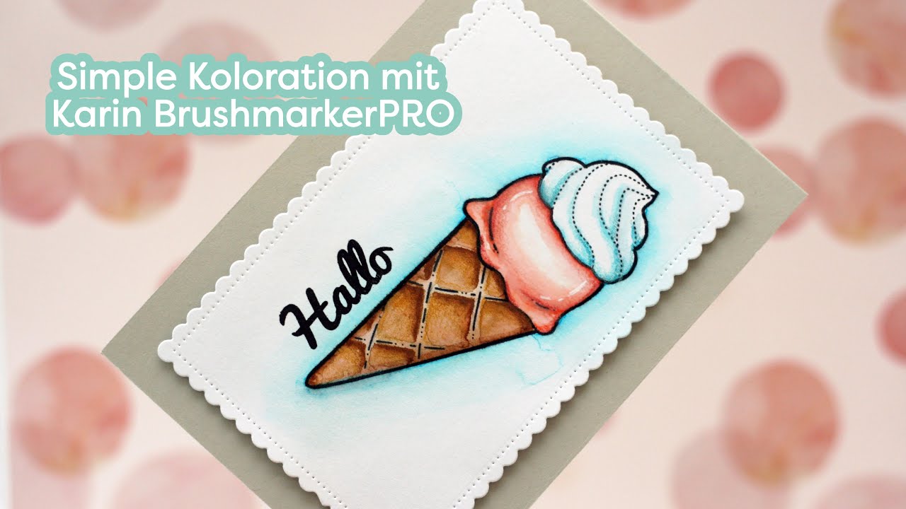 Kolorieren mit Aquarellmarkern - die Basics mit Karin BrushmarkerPro