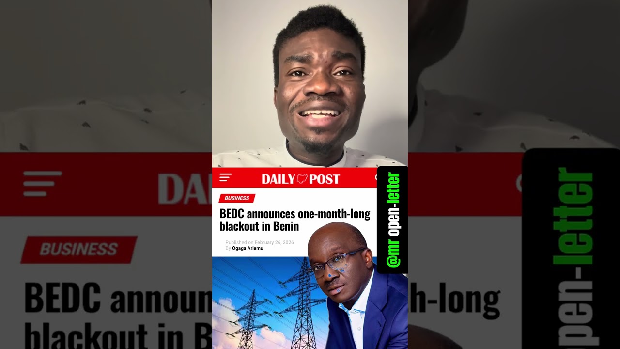 Monday Okpebholo’s BEDC Announces One Full Month-Long Blackout in Benin City Edo state 