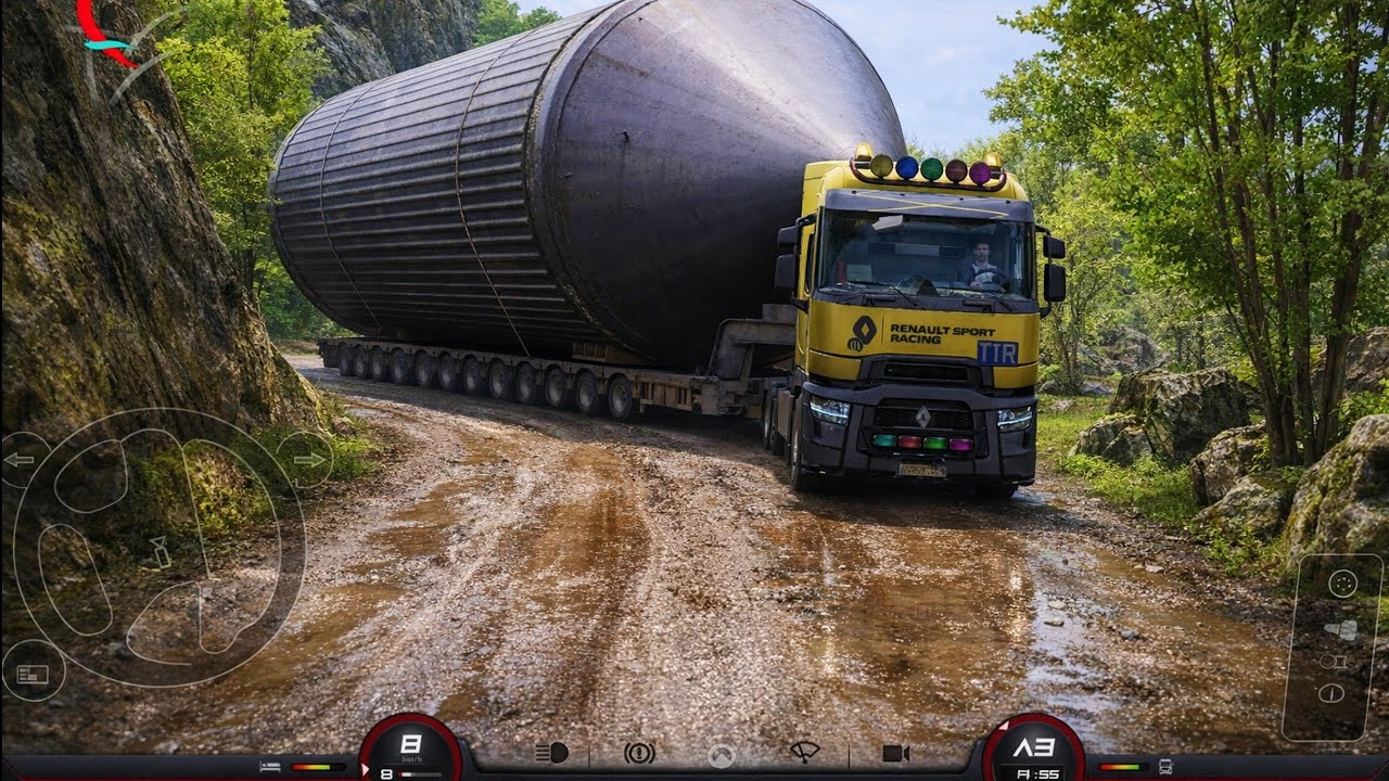 🚚Truckers of Europe 3🛣️Hauling a huge silo to Quarry from Tremola🚦2021 Renault T range ✅️||0.7.4