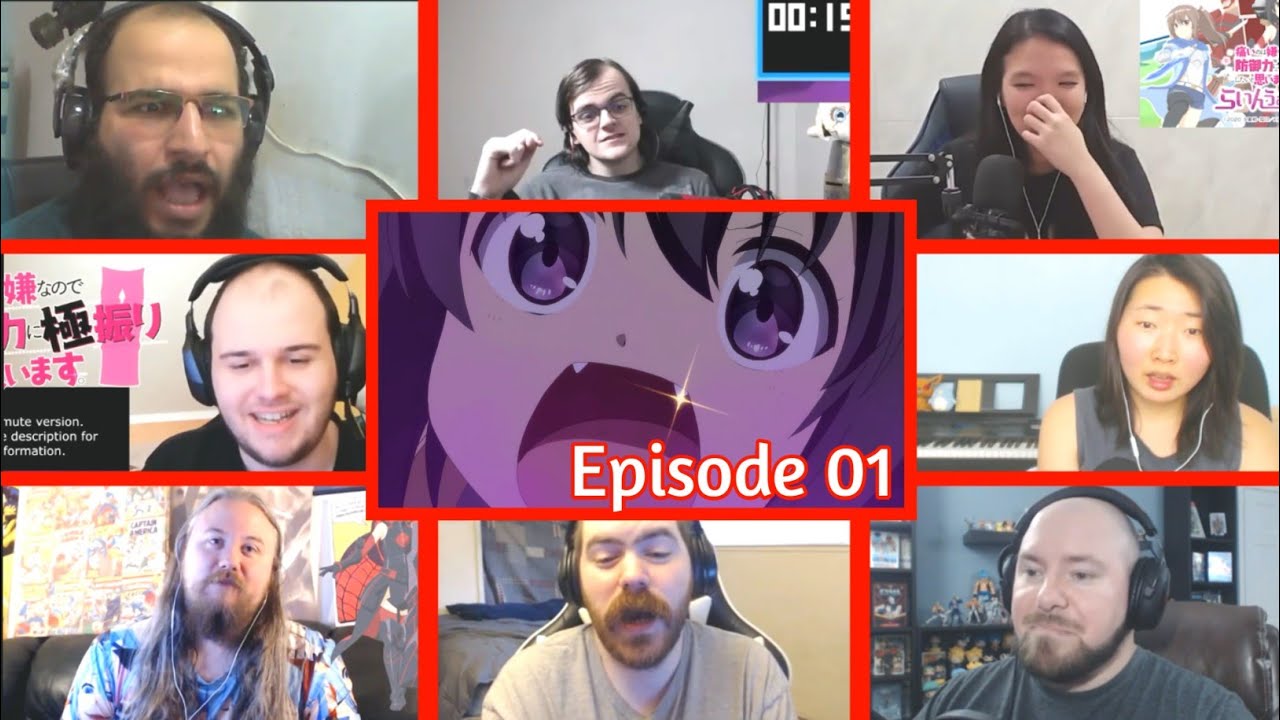 BOFURI EPISODE 1 REACTION MASH-UP | I DON'T WANT TO GET HURT, SO I'LL MAX OUT MY DEFENSE