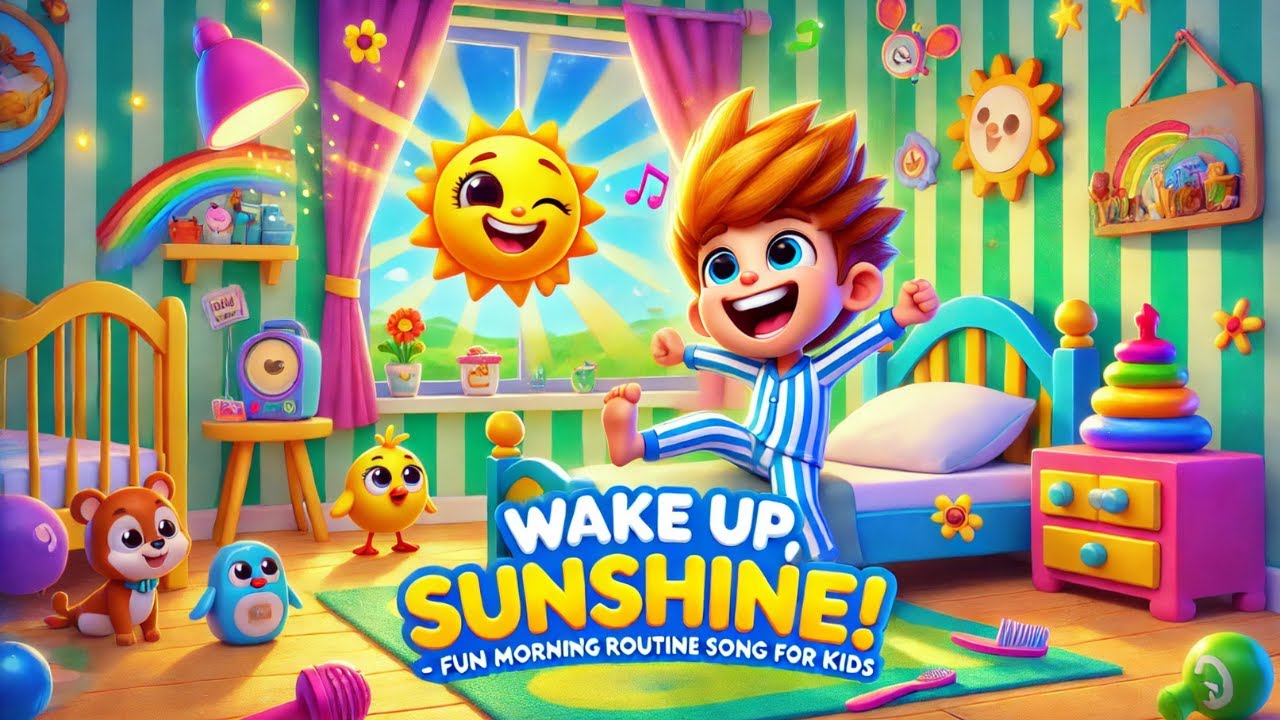 Wake Up, Sunshine! 🌞 Fun Morning Routine Song for Kids | Sing, Dance ...