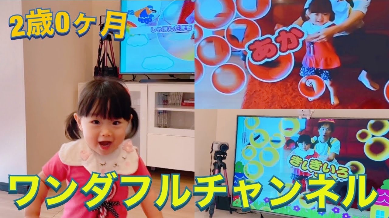2歳0ヶ月】ワンダフルチャンネルで遊びまくる雫ちゃん - YouTube