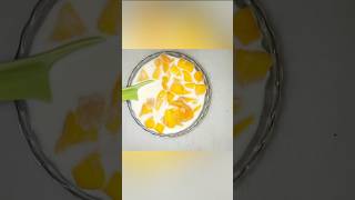 Easy Recipe Mango 🥭 And Milk 🥛 Mixed #shortfeed #mango #milk #food #mangomilk #yummyfood #new
