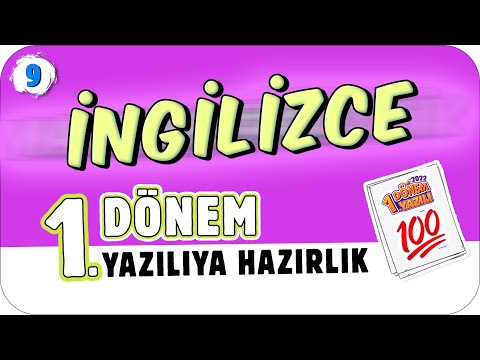 9.Sınıf İngilizce 1.Dönem 1.Yazılıya Hazırlık  📑 #2023