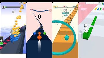 Color Road -vs- Slime Road vs- Layers Roll -vs- Stack Colors || Android Gameplay Walkthrough