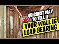 The fastest ways to tell if your wall is load bearing or not!