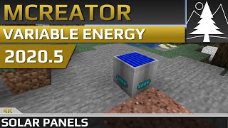 MCreator: Variable Energy | Solar Panel | Tutorial 2020.5