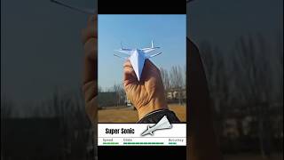 Super Sonic Airplane #supersonic #sonic #origami #airplane #handmade   #paperart #diy #viral #easy
