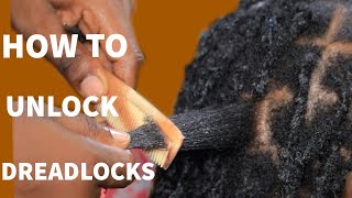 Very Detailed || How To REMOVE Dreads Without Cutting The Hair || Beginners. screenshot 5