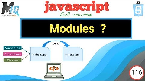 Advance javascript - Modules tutorial in Urdu Hindi // Export & import