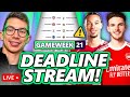 TEAM REVIEWS! EKITIKE INJURED? + BUYING RICE! + TEAM REVIEWS! FPL GAMEWEEK 21 DEADLINE STREAM!