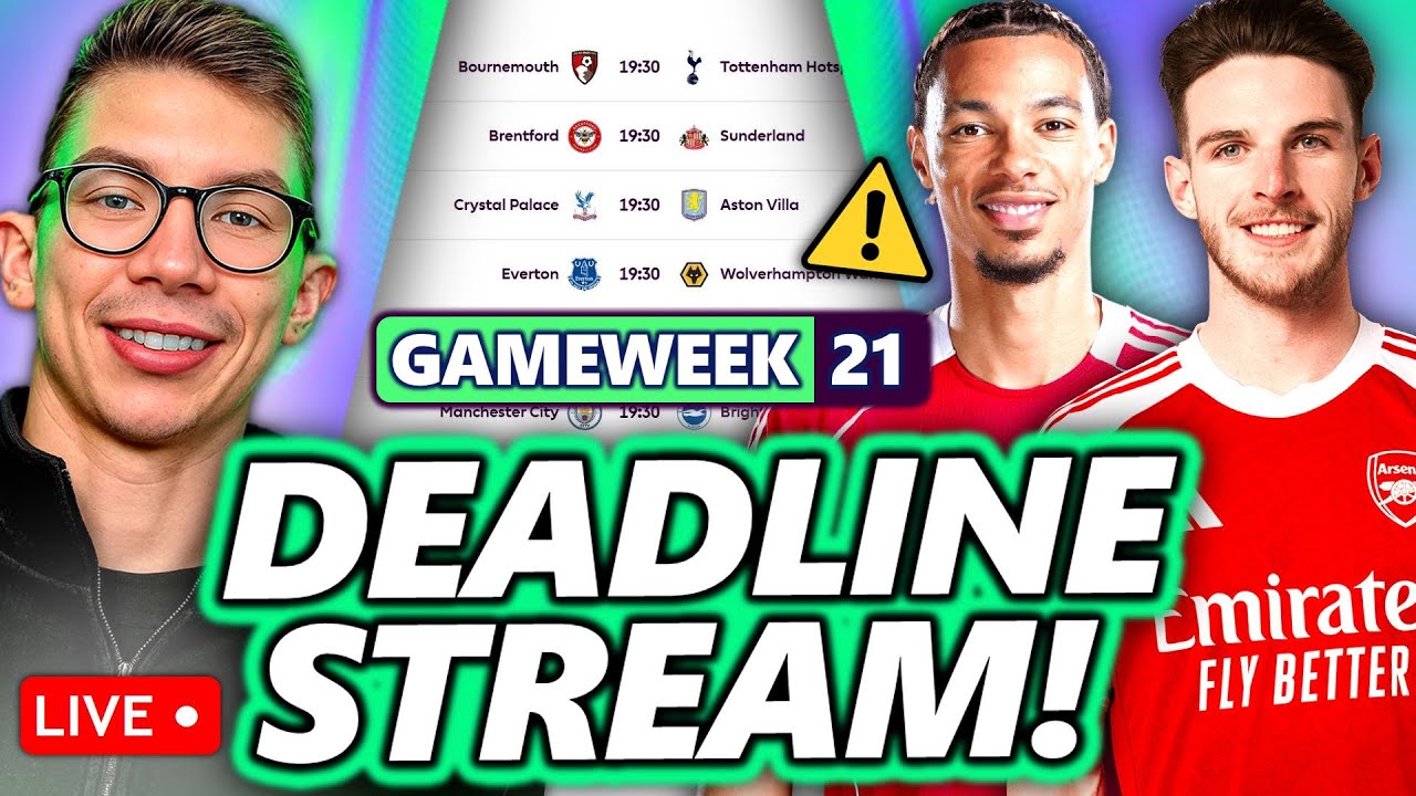 TEAM REVIEWS! EKITIKE INJURED? + BUYING RICE! + TEAM REVIEWS! FPL GAMEWEEK 21 DEADLINE STREAM!
