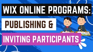 Famous Wix Online Programs - Publishing Your Program And Inviting Participants Profile
