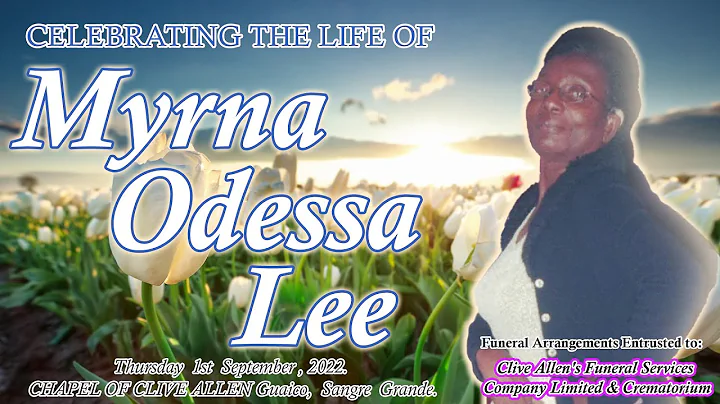 Funeral Service of Myrna Odessa Lee