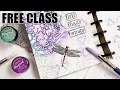 How to ART JOURNAL with Stencils---LIVESTREAM