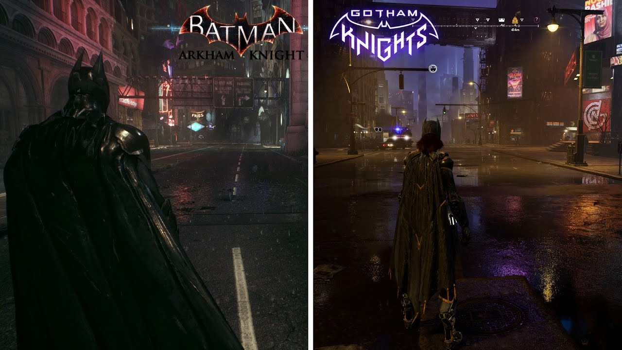 Arkham Knight vs Gotham Knights - Visual Comparison - YouTube