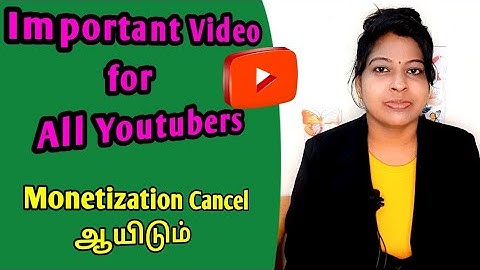 Monetization blocked due to reused content issue on youtube tamil/ Important Video for all youtubers