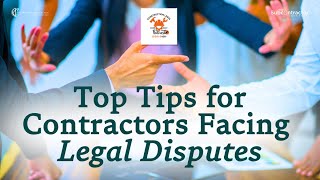 Top Tips for Contractors Facing Legal Disputes | #law #bluecollar #legal #contractors #advice Profile