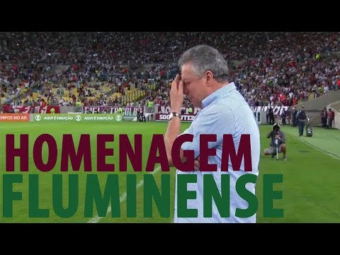 Abel Braga recebe homenagem no Maracanã -  Fantastico Fluminense FORTE