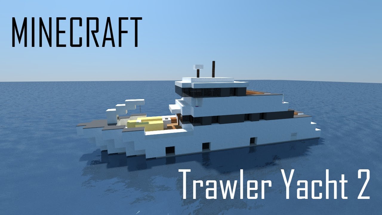 Minecraft Trawler Yacht 2 (full interior) + Download - YouTube