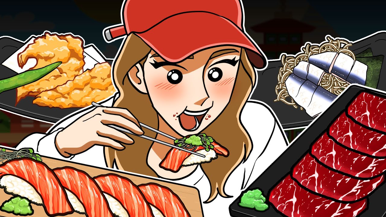 Japan travel Food - Izakaya  | Animation mukbang | ASMR | SSIKBBANG Toon |