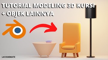 TUTORIAL MODELING 3D KURSI & OBJEK LAINNYA DI BLENDER | TUTORIAL PEMULA BLENDER 3D