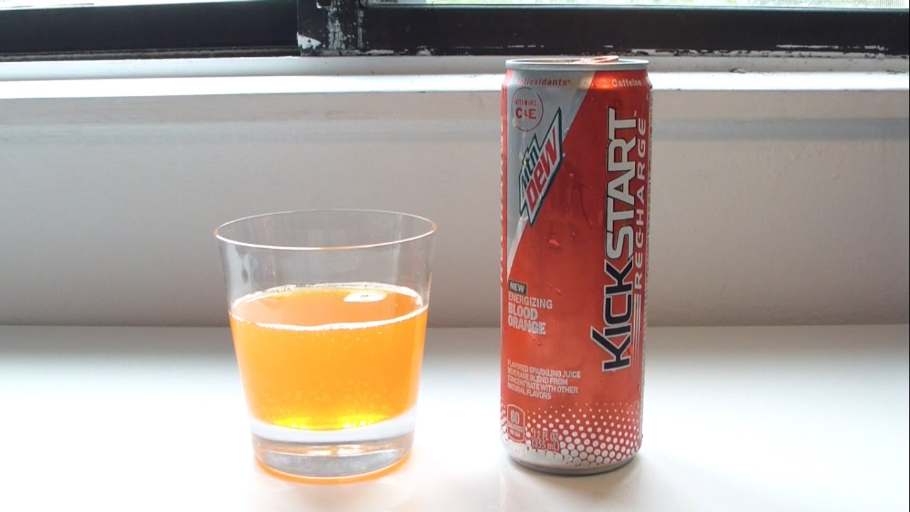 TPX Reviews "Mountain Dew KickStart Recharge (Blood Orange)" YouTube