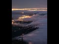 زحف الغيوم على الأرض من أروع المناظر Clouds Creep On The Ground