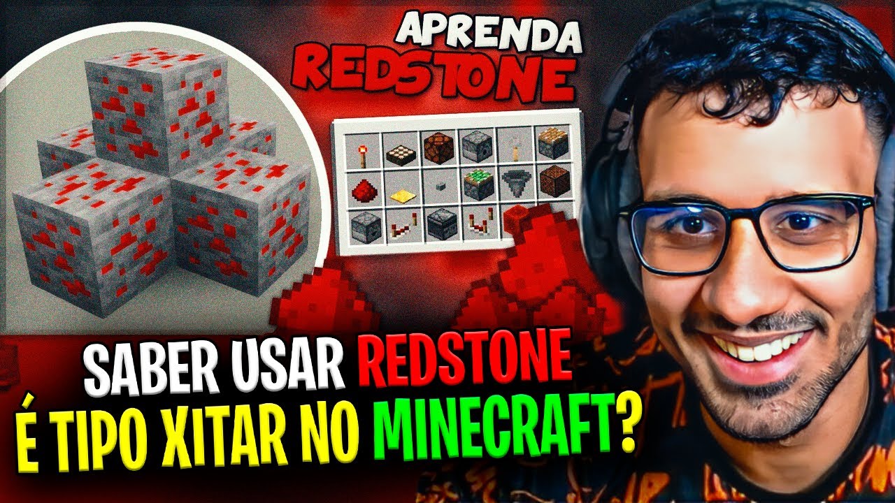 🚨 ABSOLUT ESTUDANDO O GUIA BÁSICO SOBRE REDSTONE! MINECRAFT - AULA 1 ...