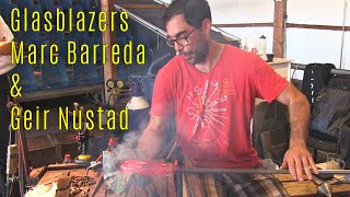Glasblazers Marc Barreda & Geir Nustad - drinkglas in de vorm van een voet