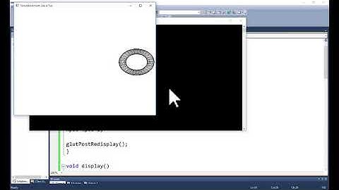 Opengl Tutorial for beginners to draw animated Tire with torus function