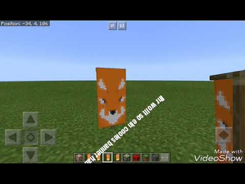 Wolf Fuchs Banner Machen In Minecraft Pe Youtube