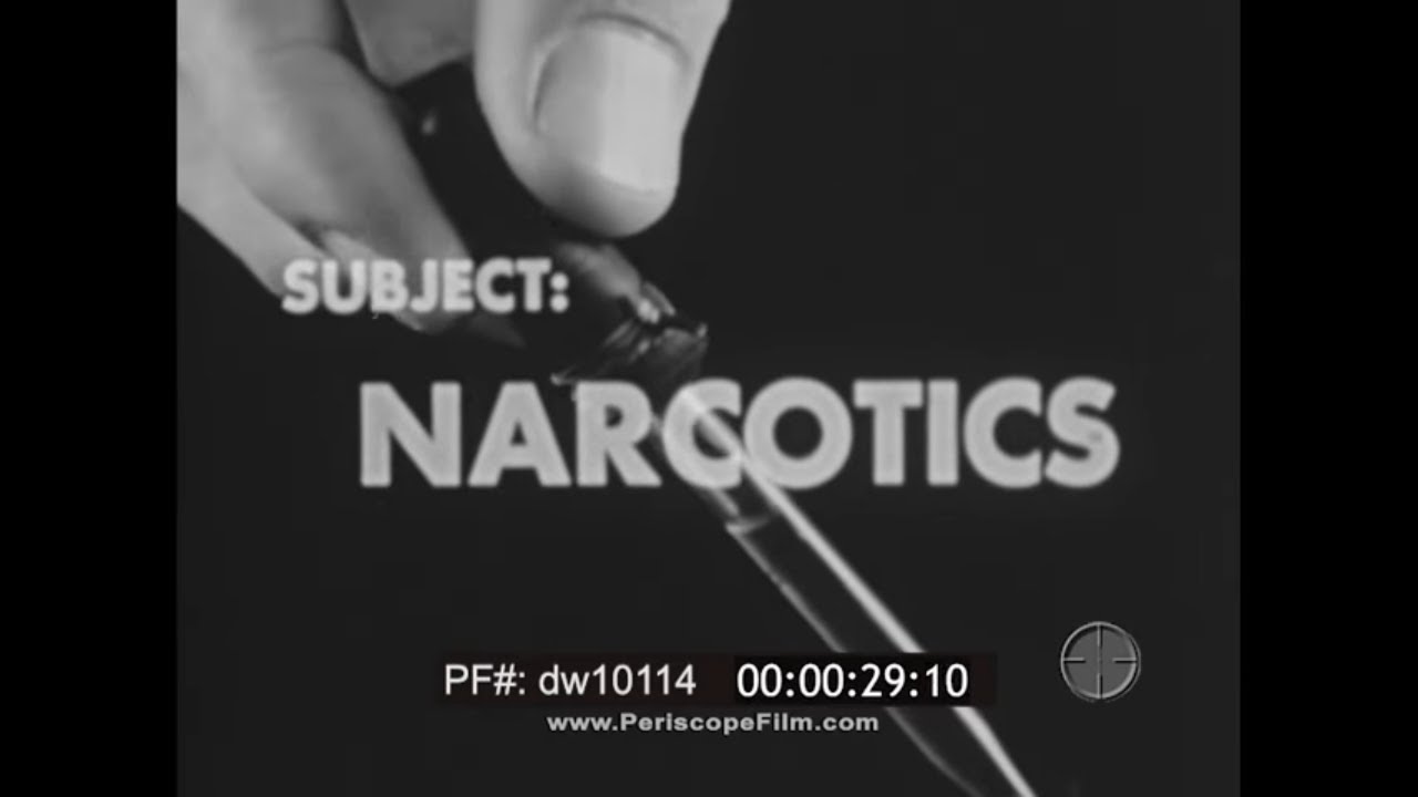 "SUBJECT: NARCOTICS"  1951 ANTI DRUG ADDICTION EDUCATIONAL FILM    HEROIN & BARBITURATES  dw10114