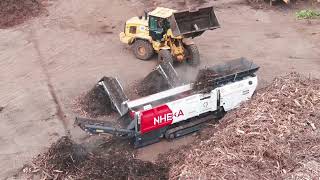 NHEXA, the new Ecostar screening machine treats green waste