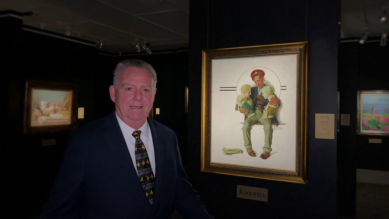 Norman Rau Delivering Two Busts by Norman Rockwell | M.S. Rau - YouTube