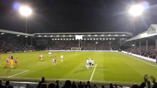 Fulham - Blackburn Rovers Goal celebration live from Craven Cottage stadium