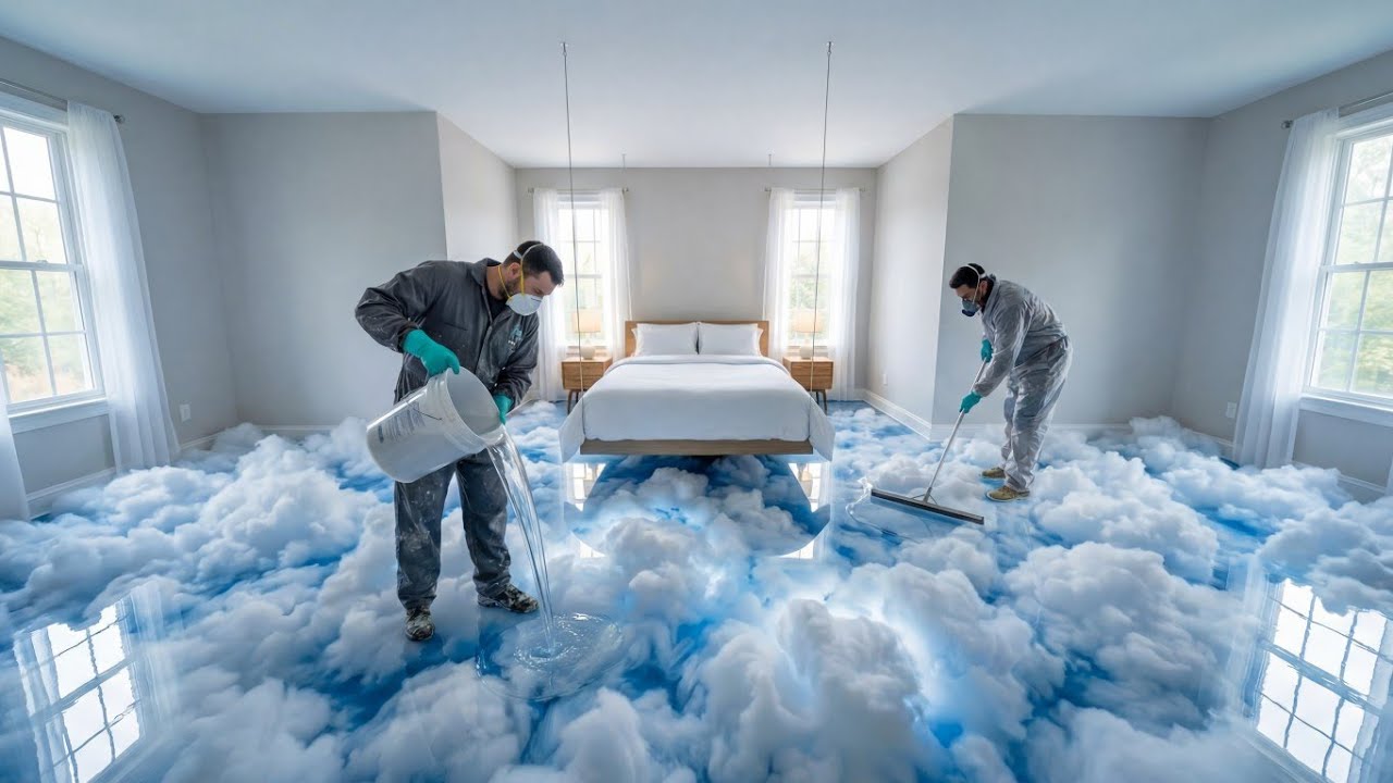 Top 4 Luxurious Cloud Epoxy Flooring Designs | Dreamy 3D Bedroom Transformation 2026