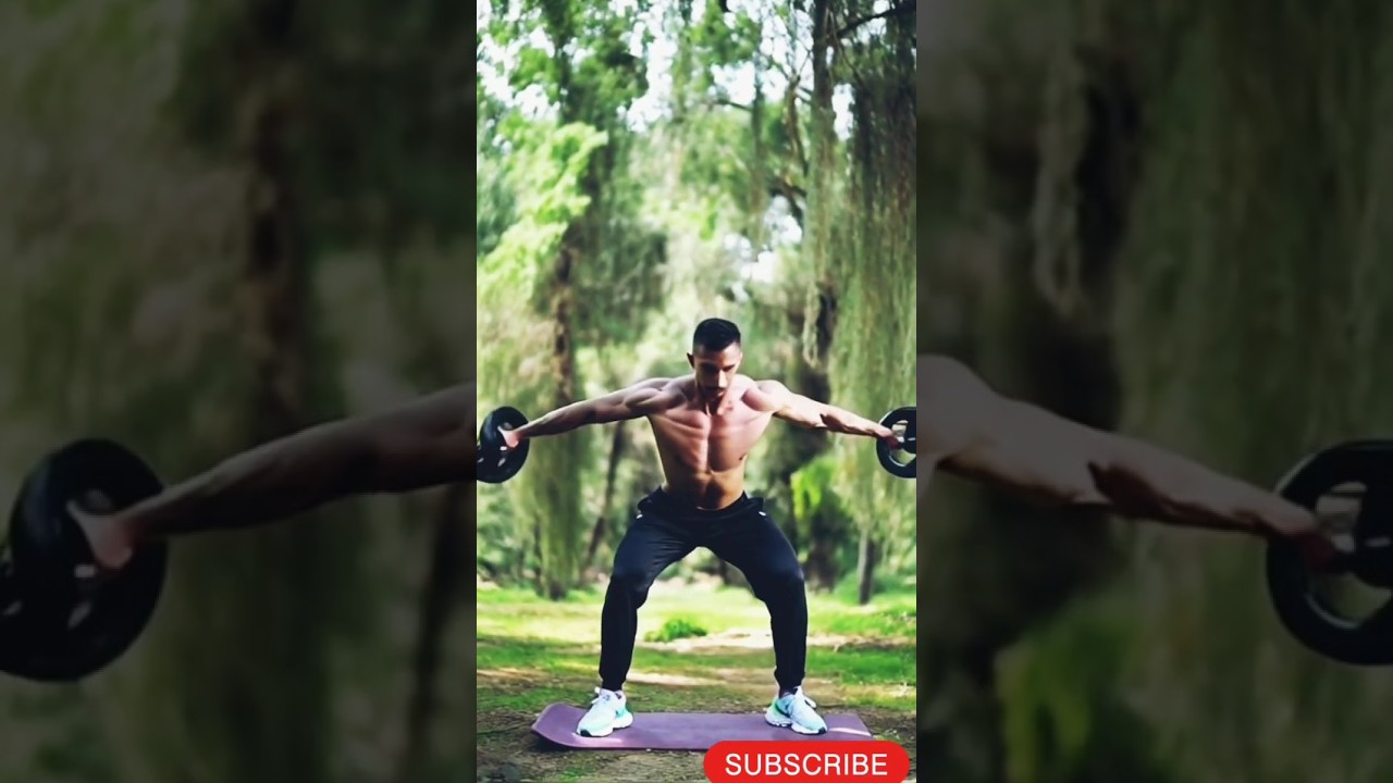 Nature’s Strength: Intense Workouts Among the Trees in High Quality 