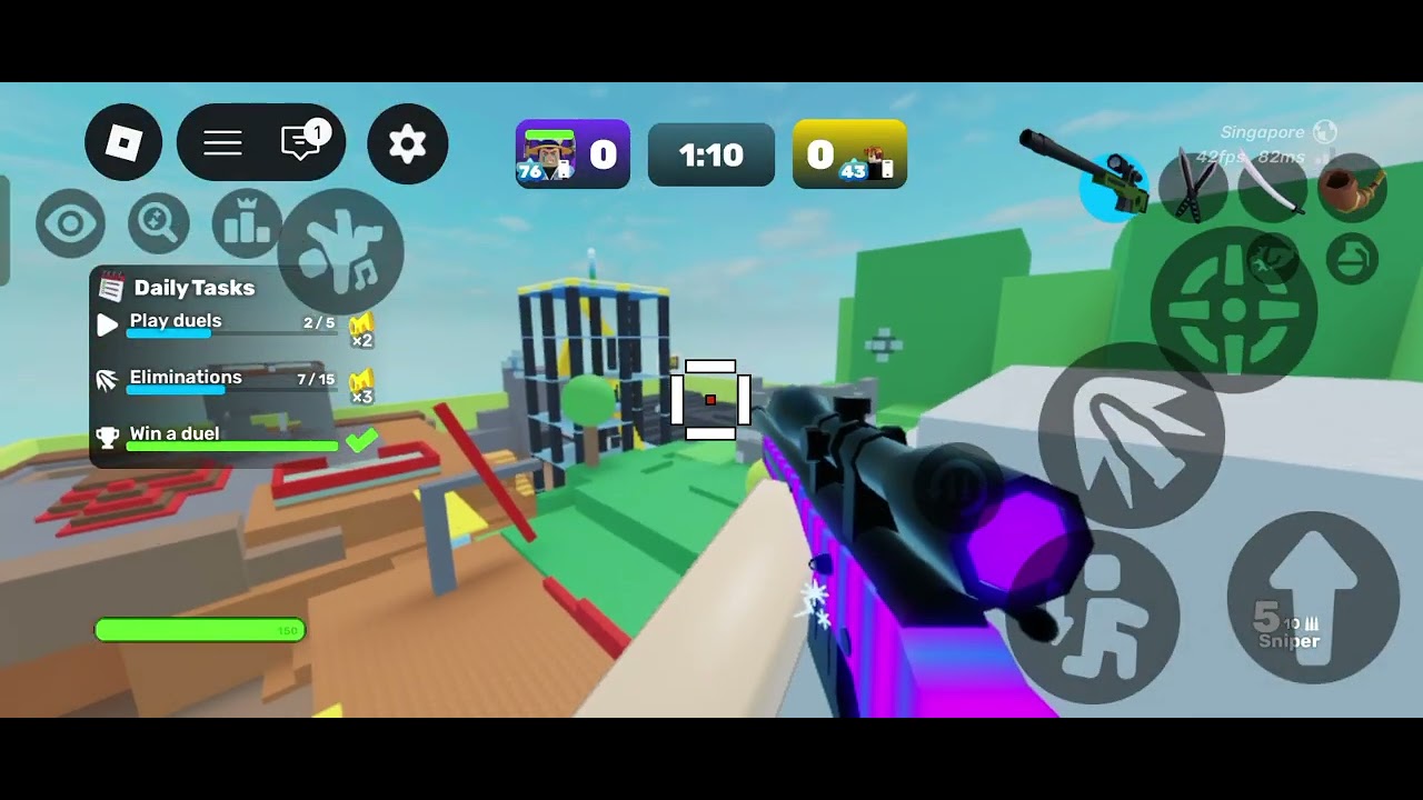 I played RIVALS with only (sniper,daggers,katana,war horn)🙂 - YouTube