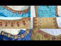 Beautiful and Easy Aariwork Blouse Design|Full Tutorial live