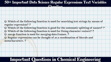 MCQ Questions Data Science Regular Expressions Text Variables with Answers